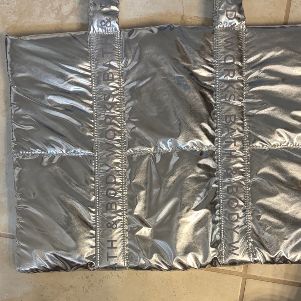 Silver Tote Bag